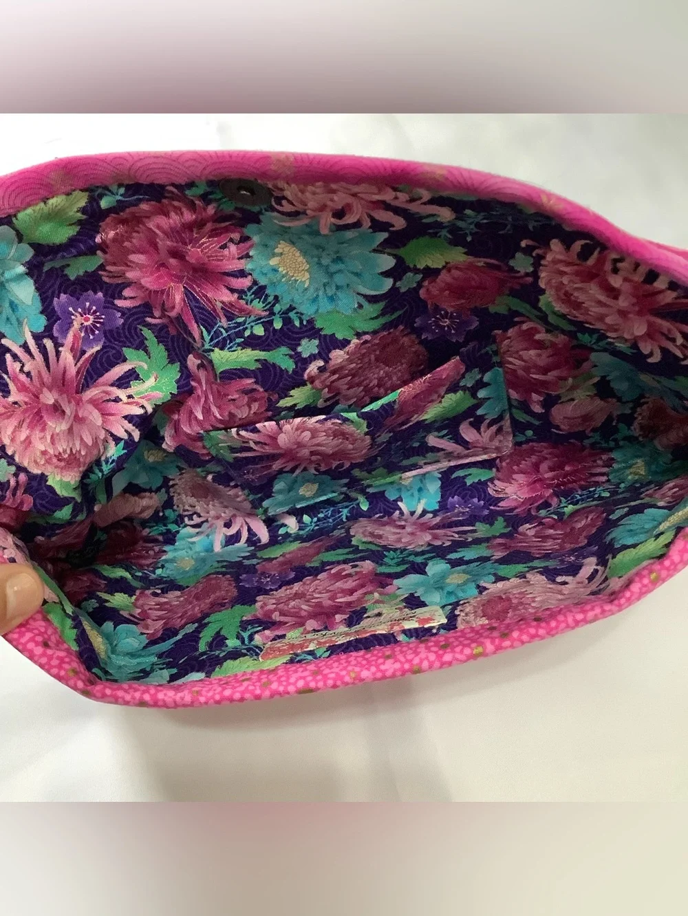 Handmade Quilt make up bag NEw No tags.